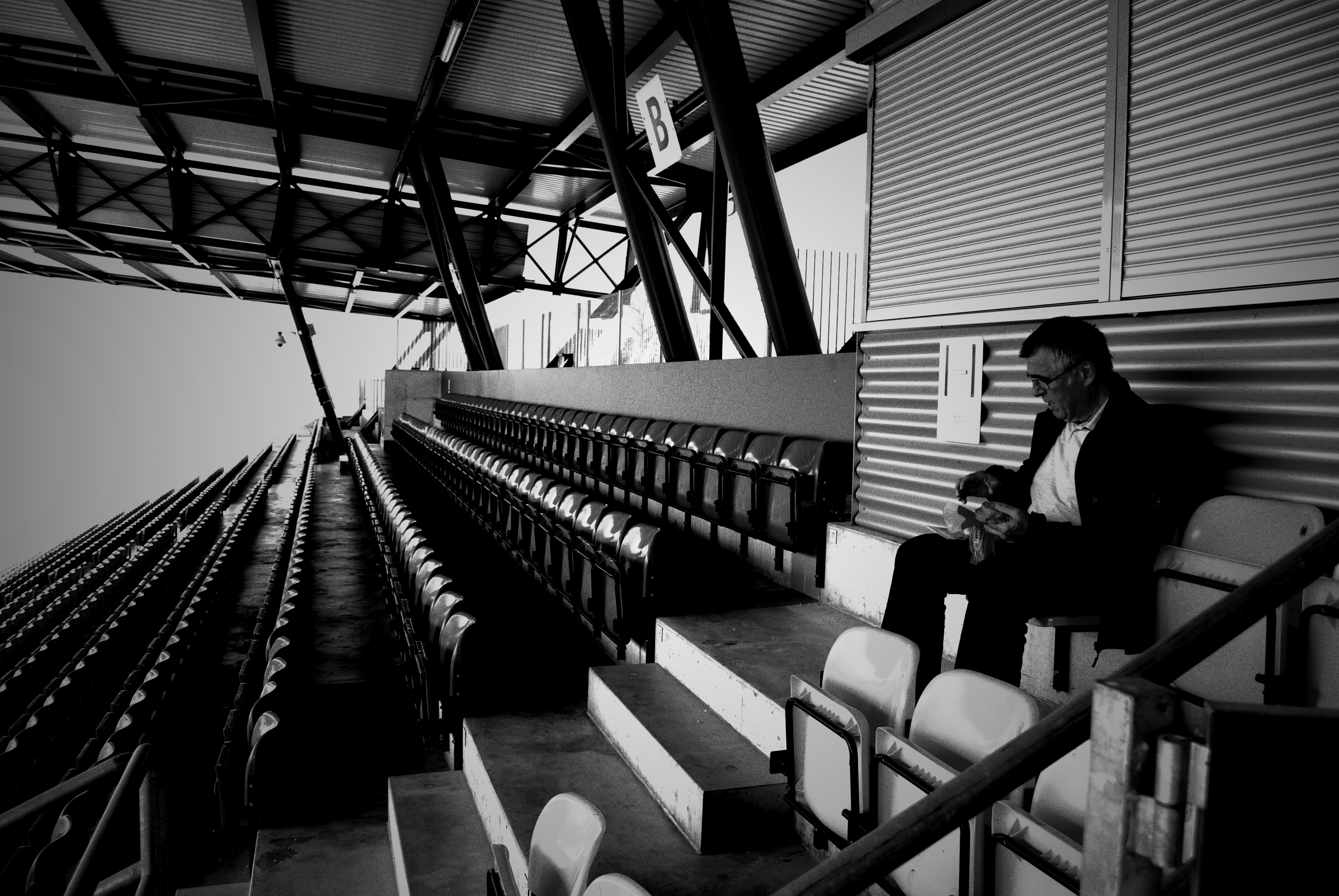 In the Rheinpark Stadion