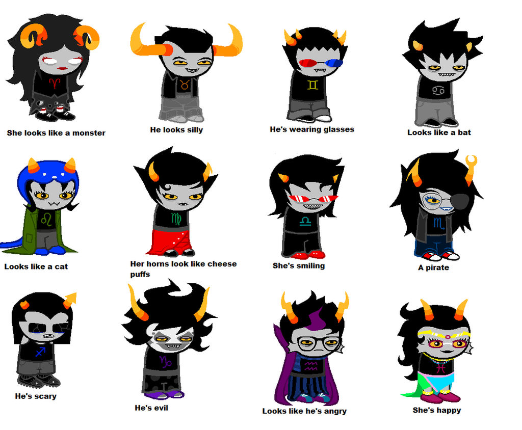 Homestuck Trolls According To My Brother by Aquarithyst on DeviantArt