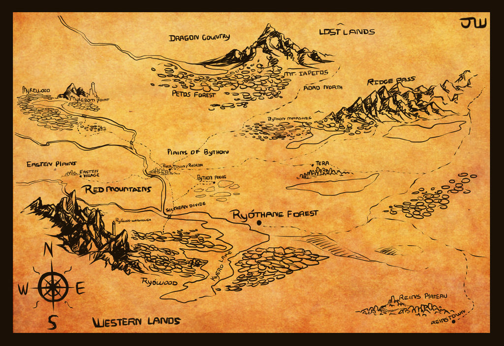 North-west lands map