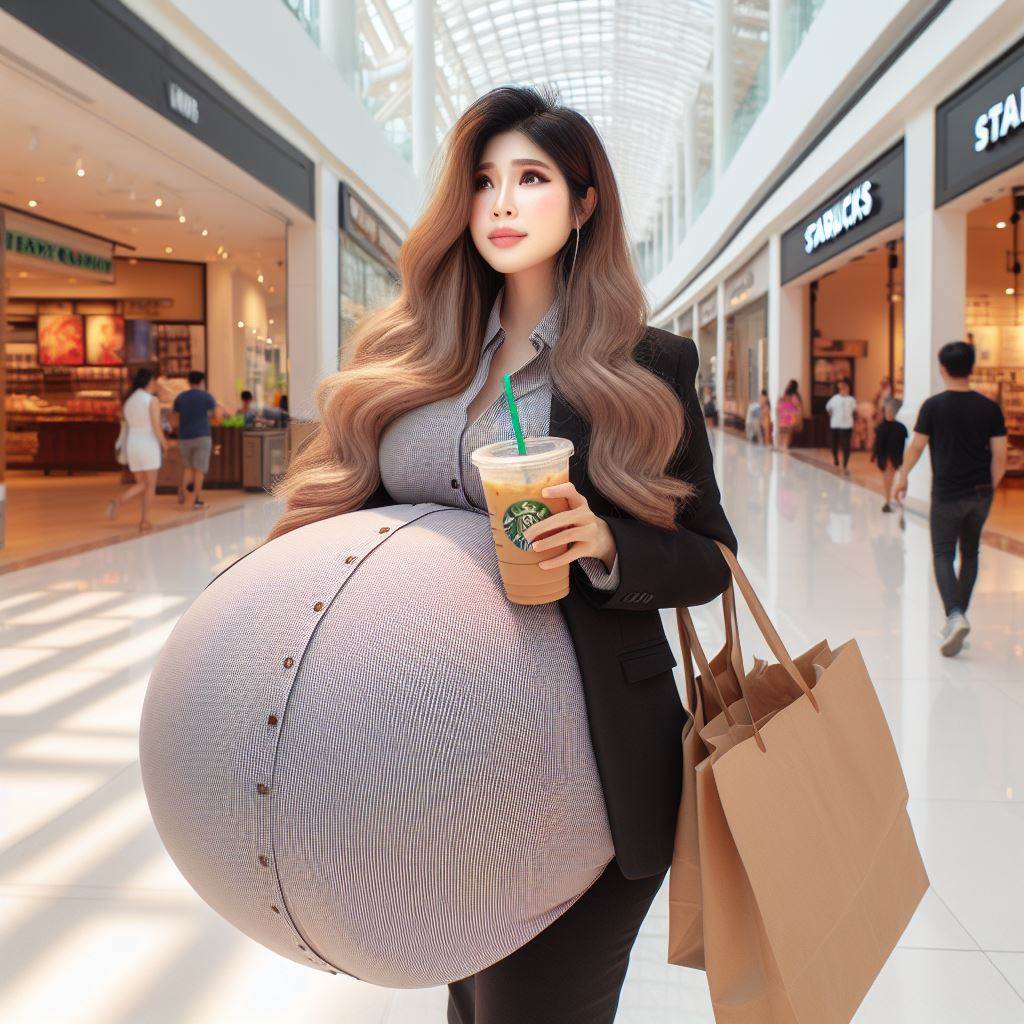 Shopping with a Huge Belly