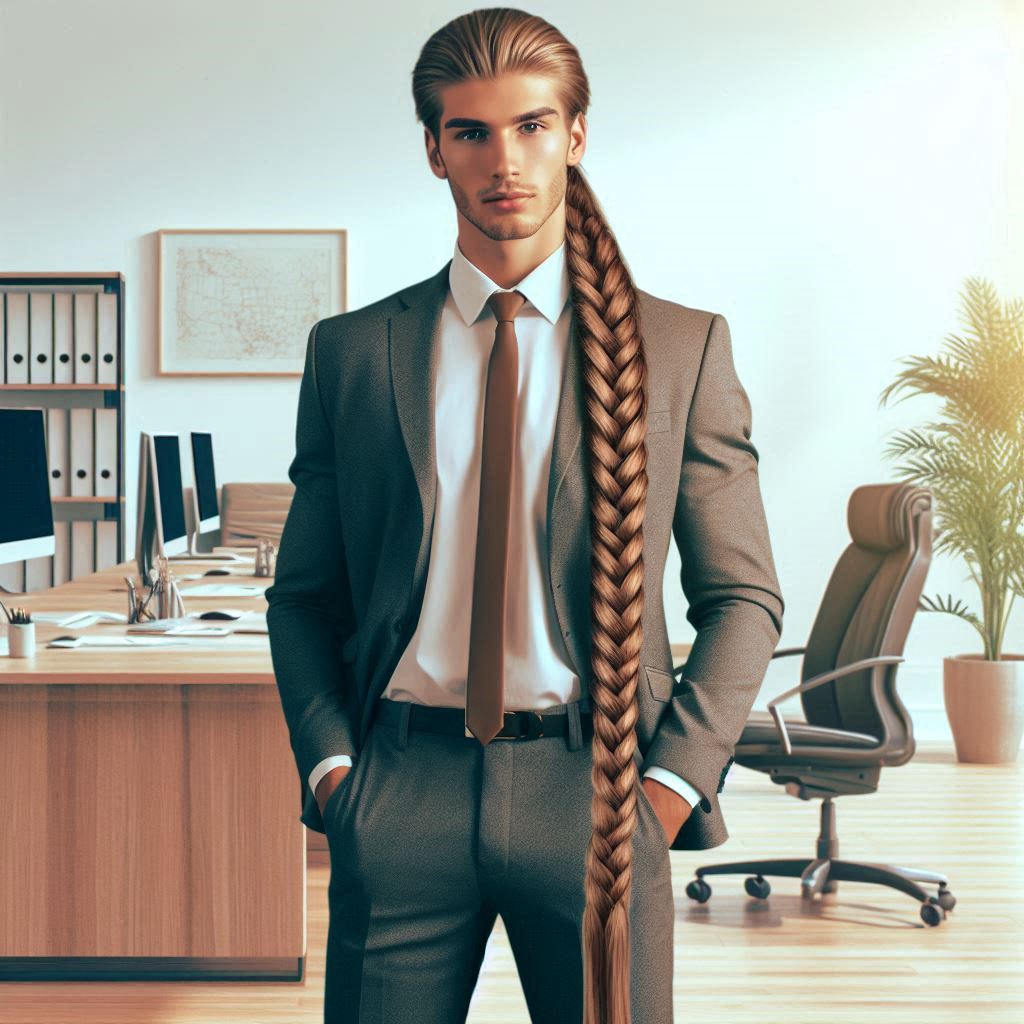 Following the Long hair Dress Code.