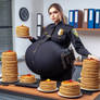A policewoman, pancakes, and a bloated belly