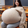 First day of school with a large belly
