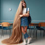 School Girl Rapunzel