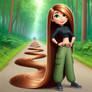 Kim Possible and her very long hair