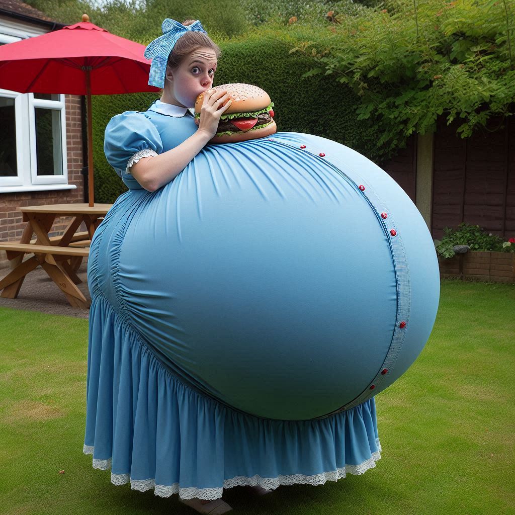 A Blue Dress and a Huge Belly