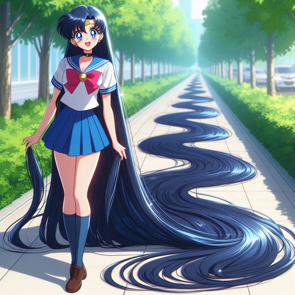 Ami's Absurdly Long Rapunzel Length Hair