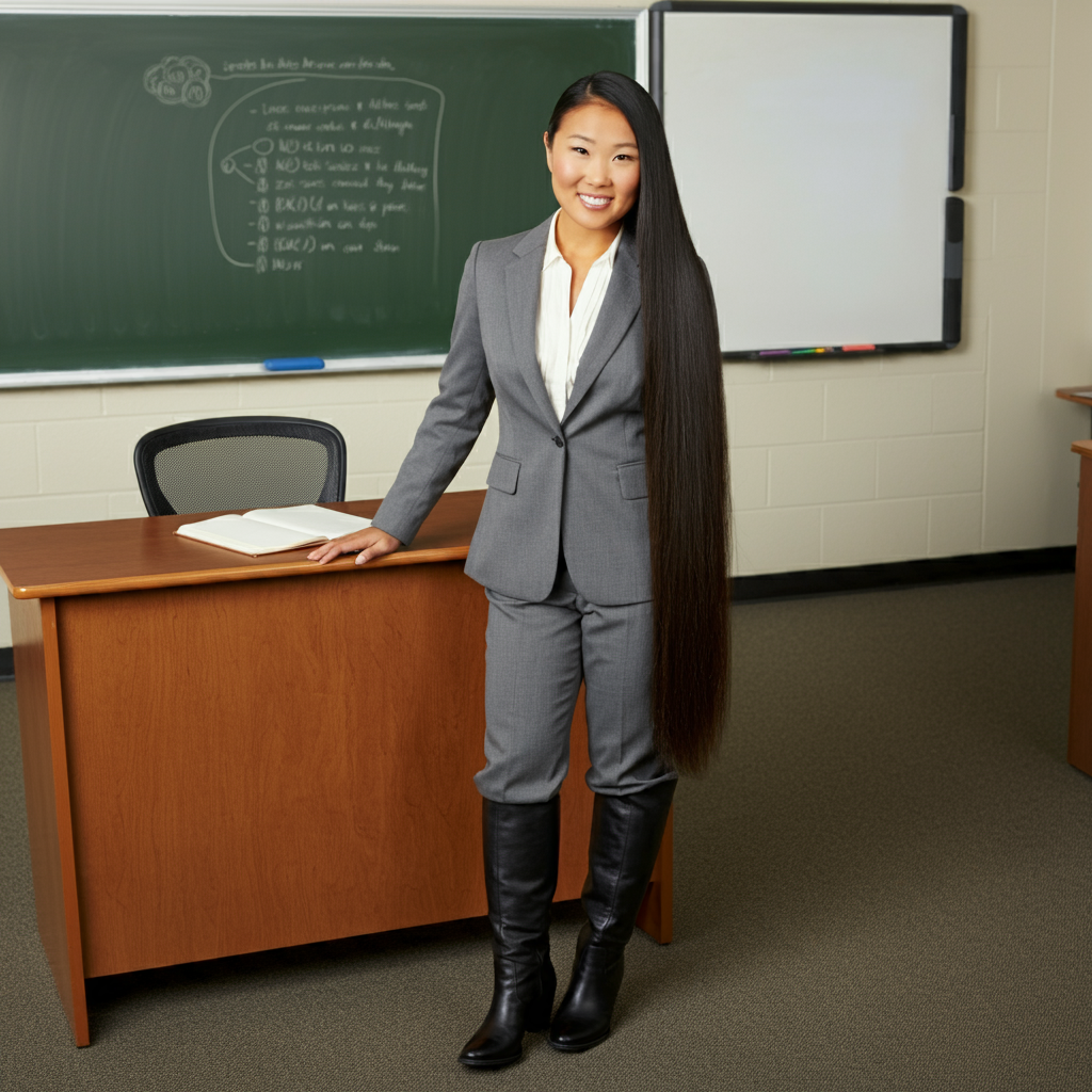 My College Professor's Very Long Hair