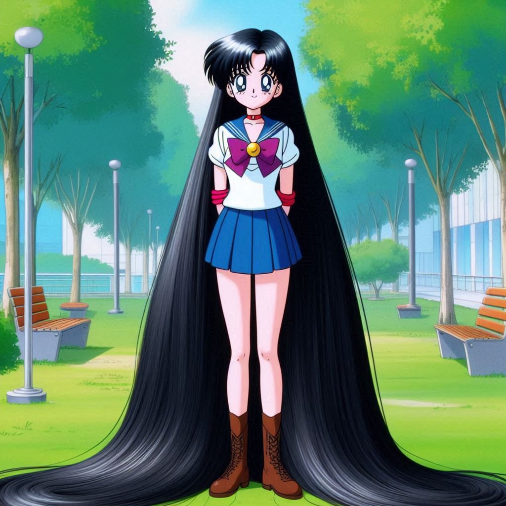 Rei Hino lets her hair grow