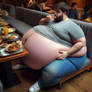 A man's gluttony unleashed
