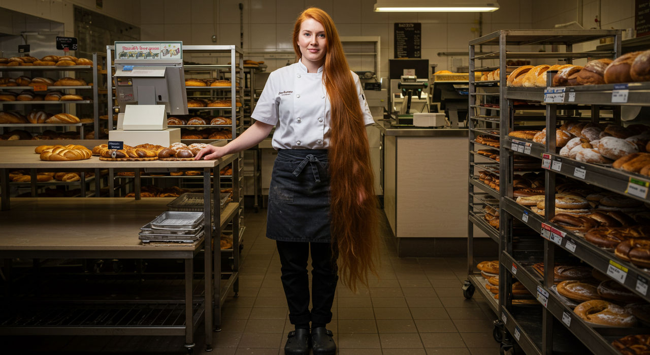 The Baker's Classic Length Auburn Hair