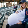 Pregnant Belly at the ball park