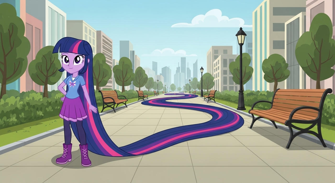 Princess Twilight let's her hair grow