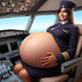 The Flight Attendant's Swollen Belly