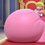 Princess Peach's Shocking Big Belly