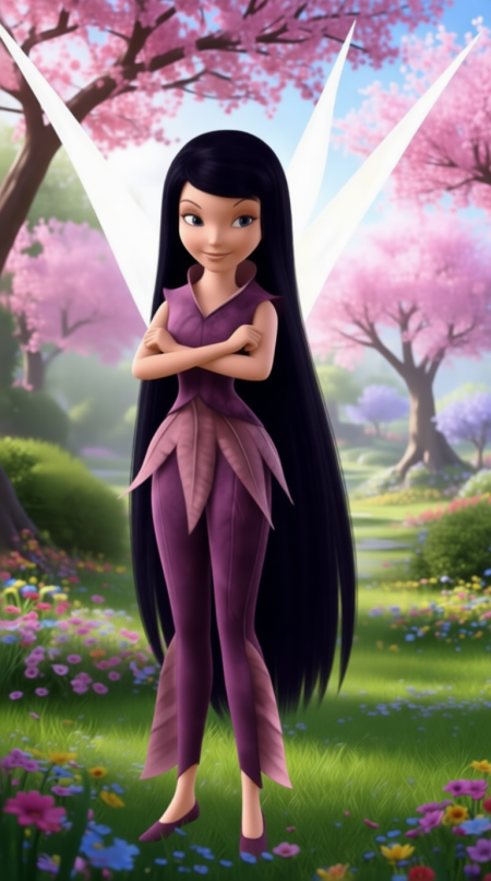Vidia Rosa Vidia with her Hair Down by AaronMKWFan on DeviantArt