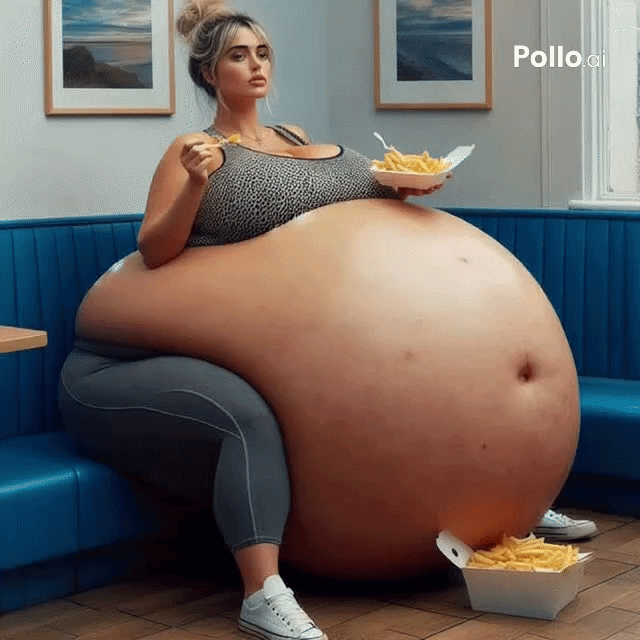 Aimee's Weight Gain of a Big Belly