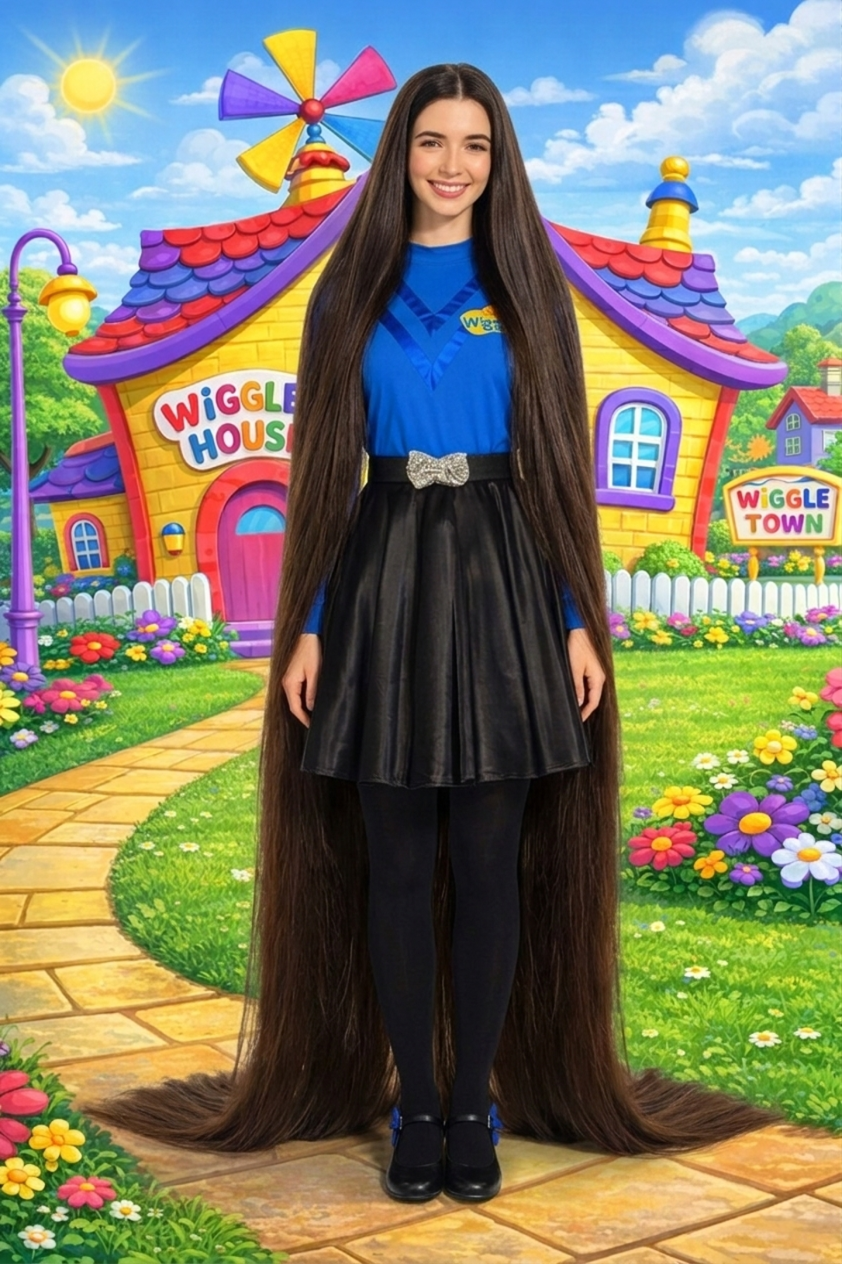 Lucia Field's Very Long Floor Length Hair