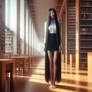 The Librarian with Super Long Hair