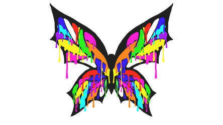 Butterfly Tattoo - Drippy