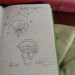 Garnet and Ticci Toby in chibi form