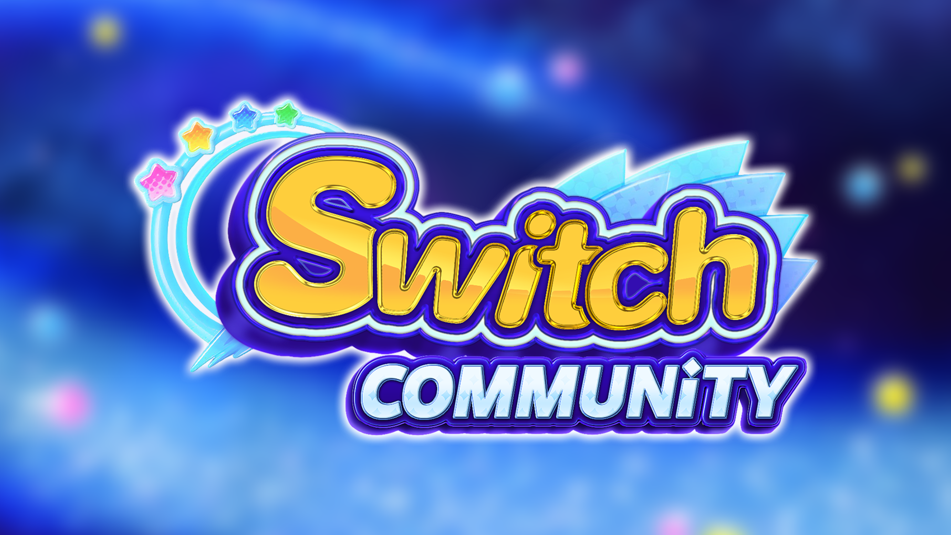 Switch Community (Kirby Star Allies Logo Style)
