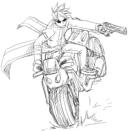 Motorcyclist Hitman