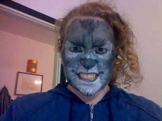 Wolf make-up. Only an attempt.