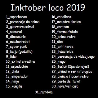 Inktober Loco 2019