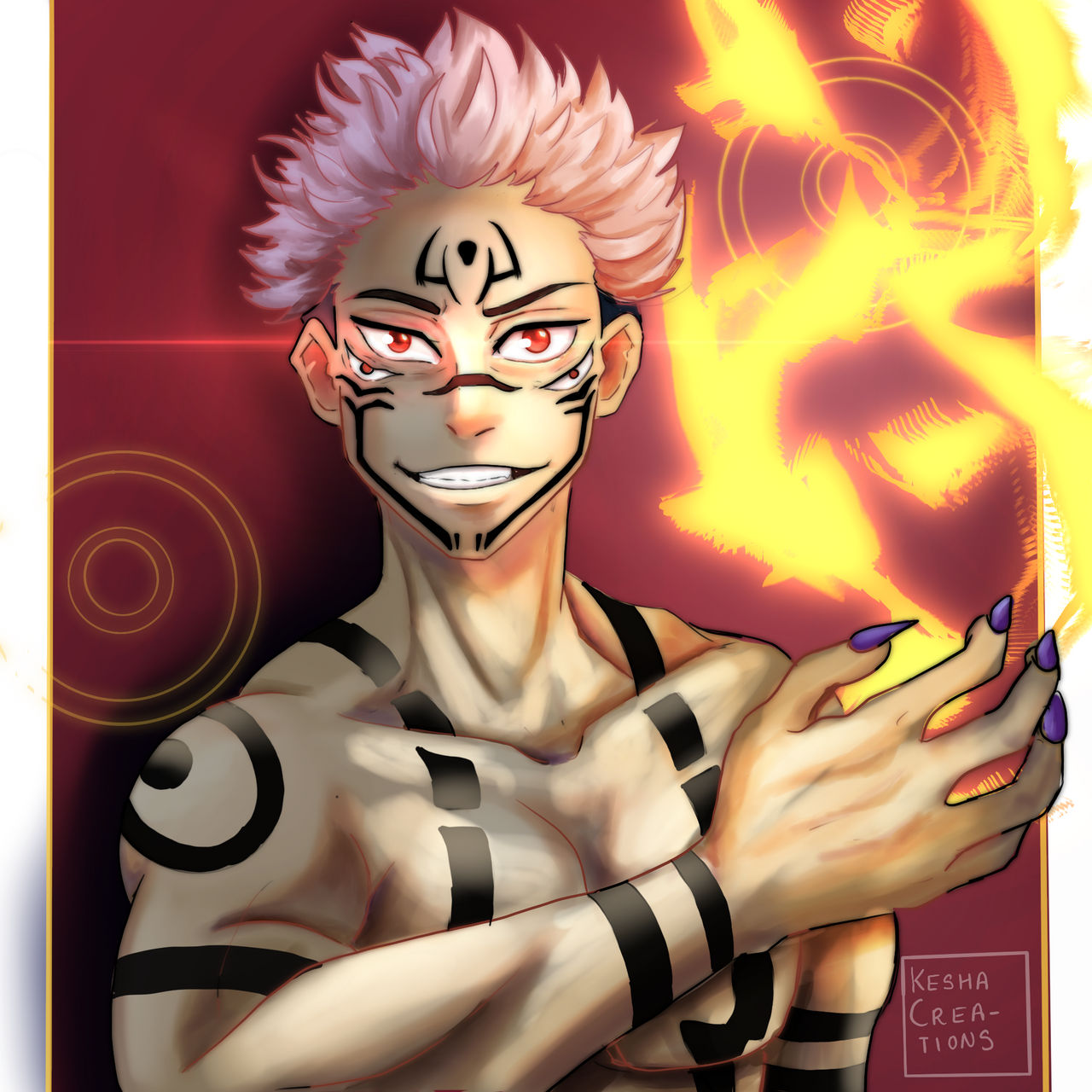 Sukuna by Keshacreations on DeviantArt