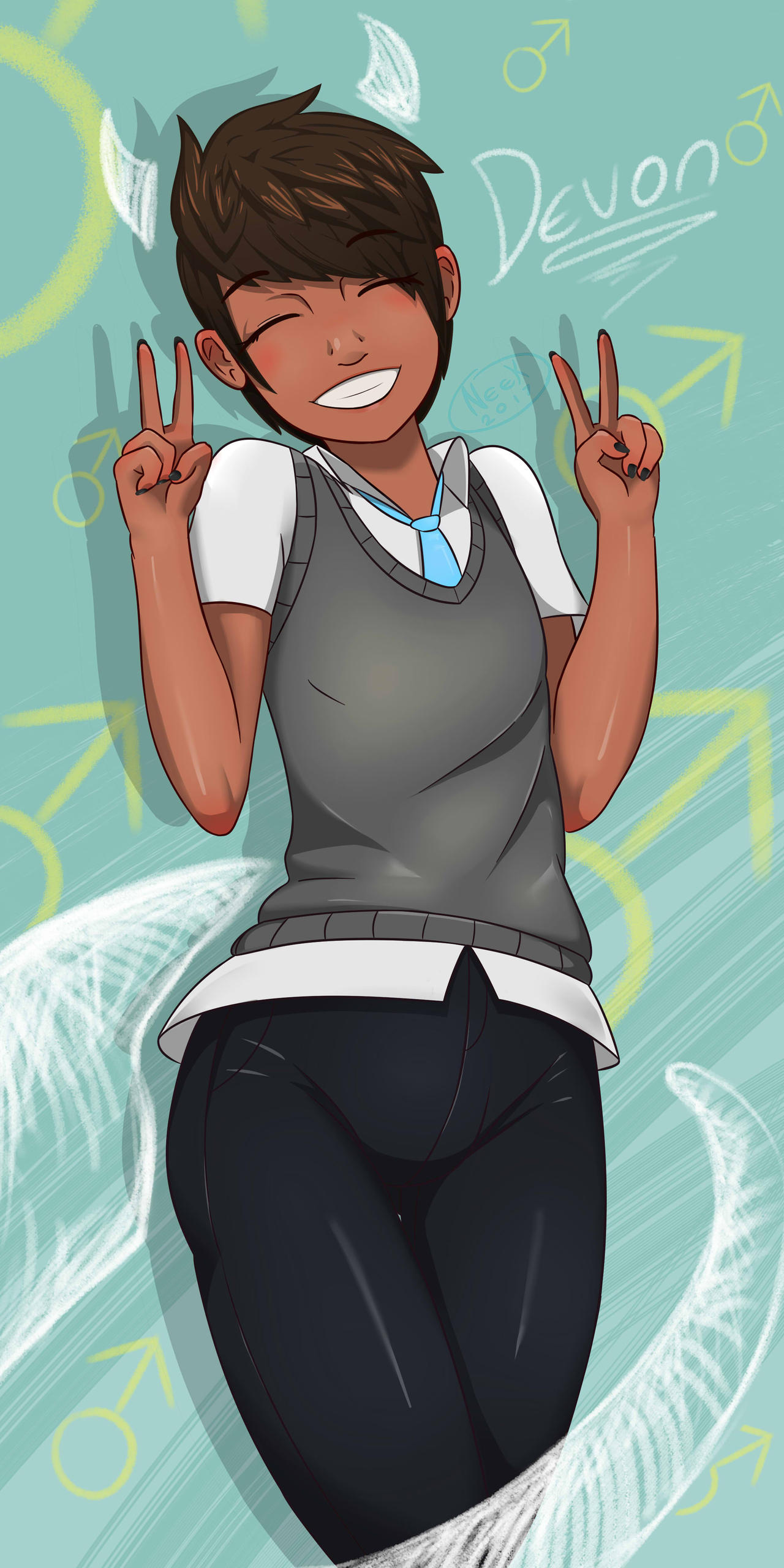 Devon Devil Human Form by NeekThePanda on DeviantArt