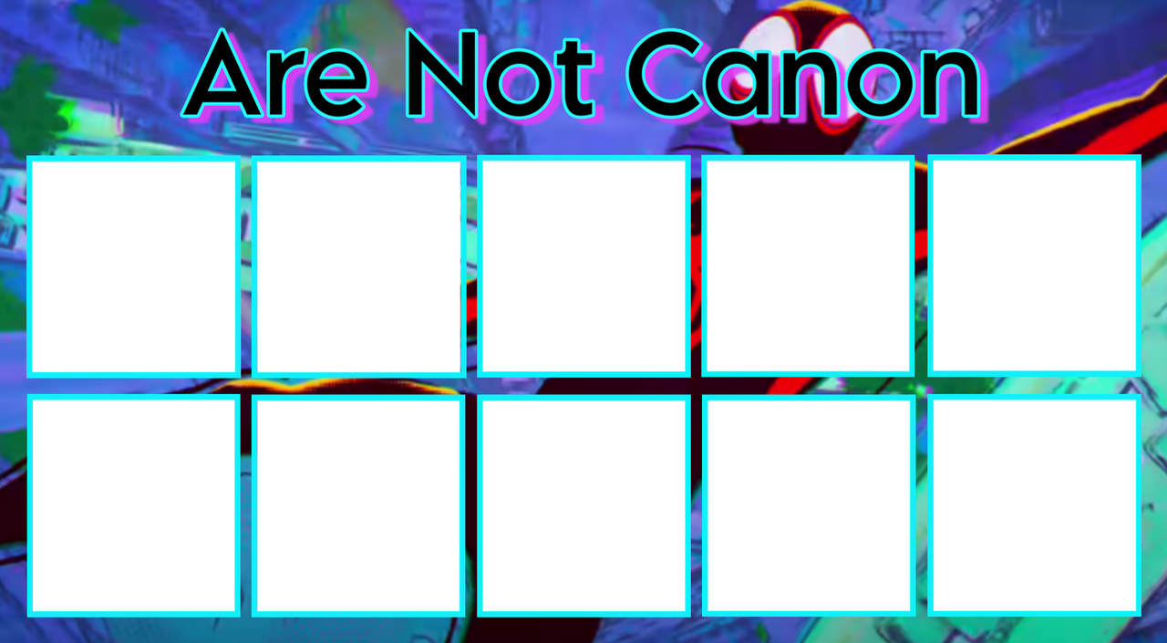 Are not canon Template