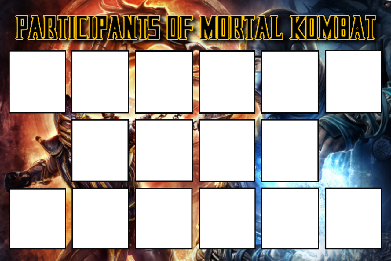 Participants of Mortal Kombat Template
