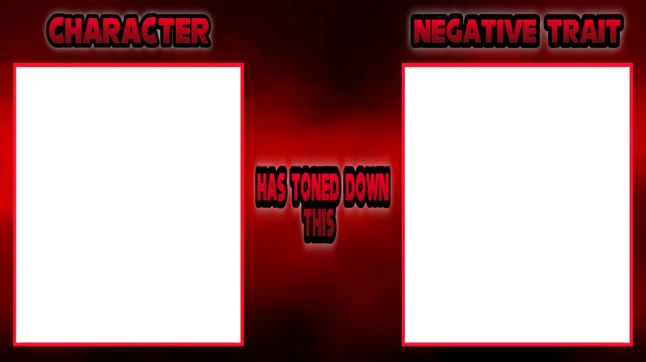 Negative trait toned down Template