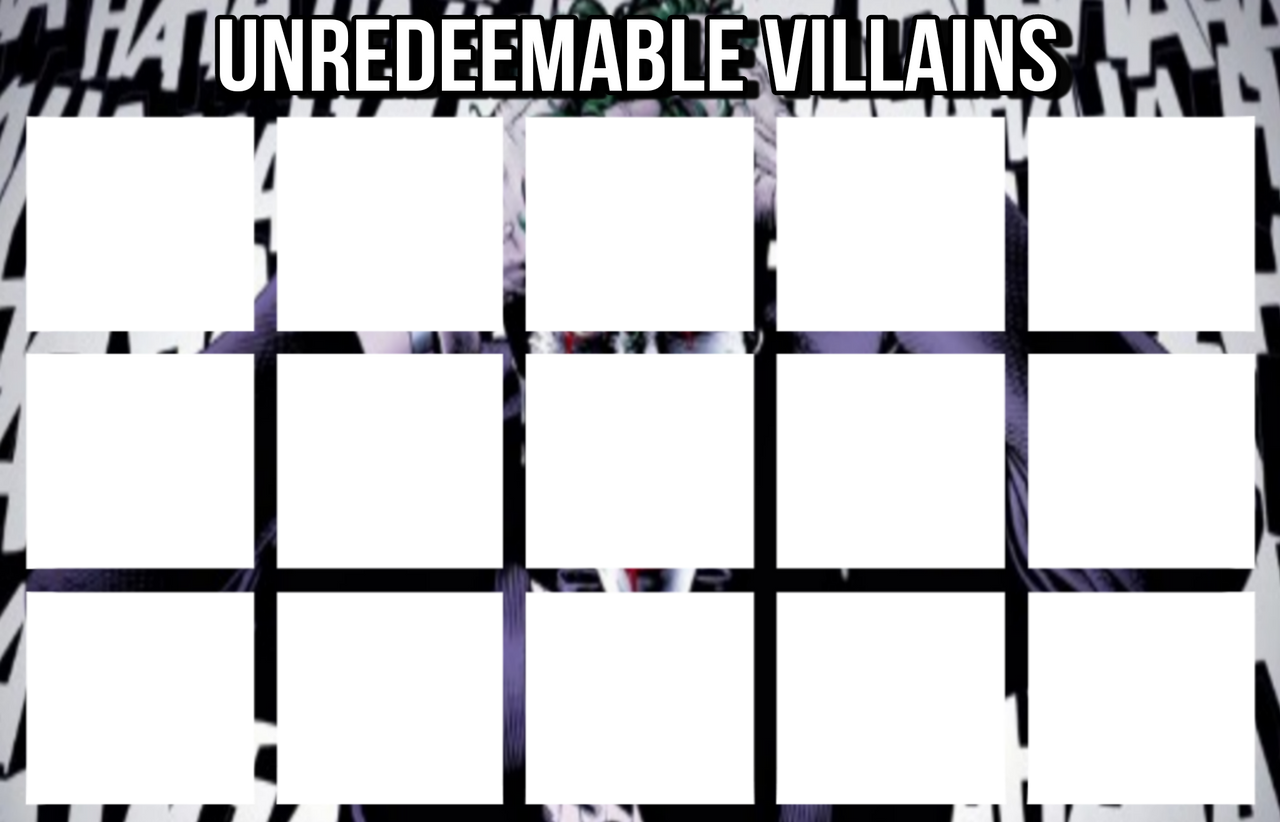 Unredeemable Villains Large Template