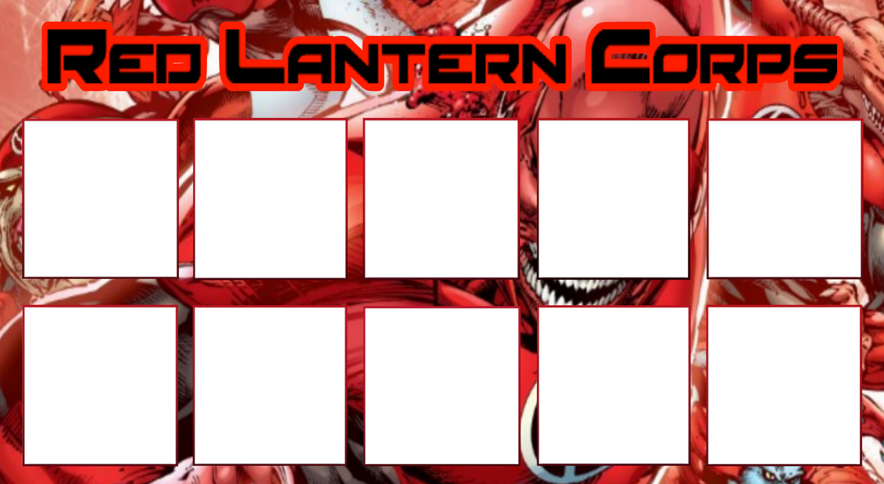 Red Lanterns Corps Template