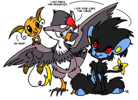 Luxray PWNED By Staraptor