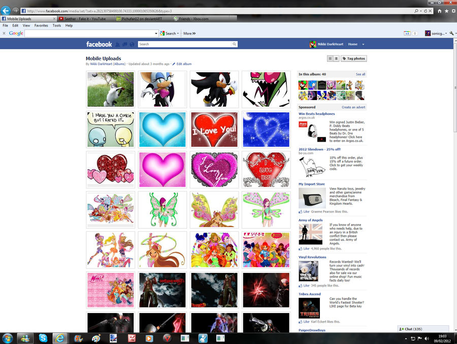 My Mobile Uploads on Facebook by Pichufan12 on DeviantArt