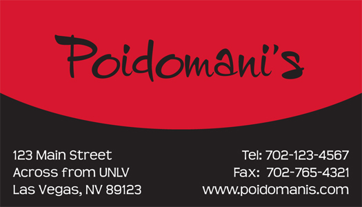 Poidomani's Business Card