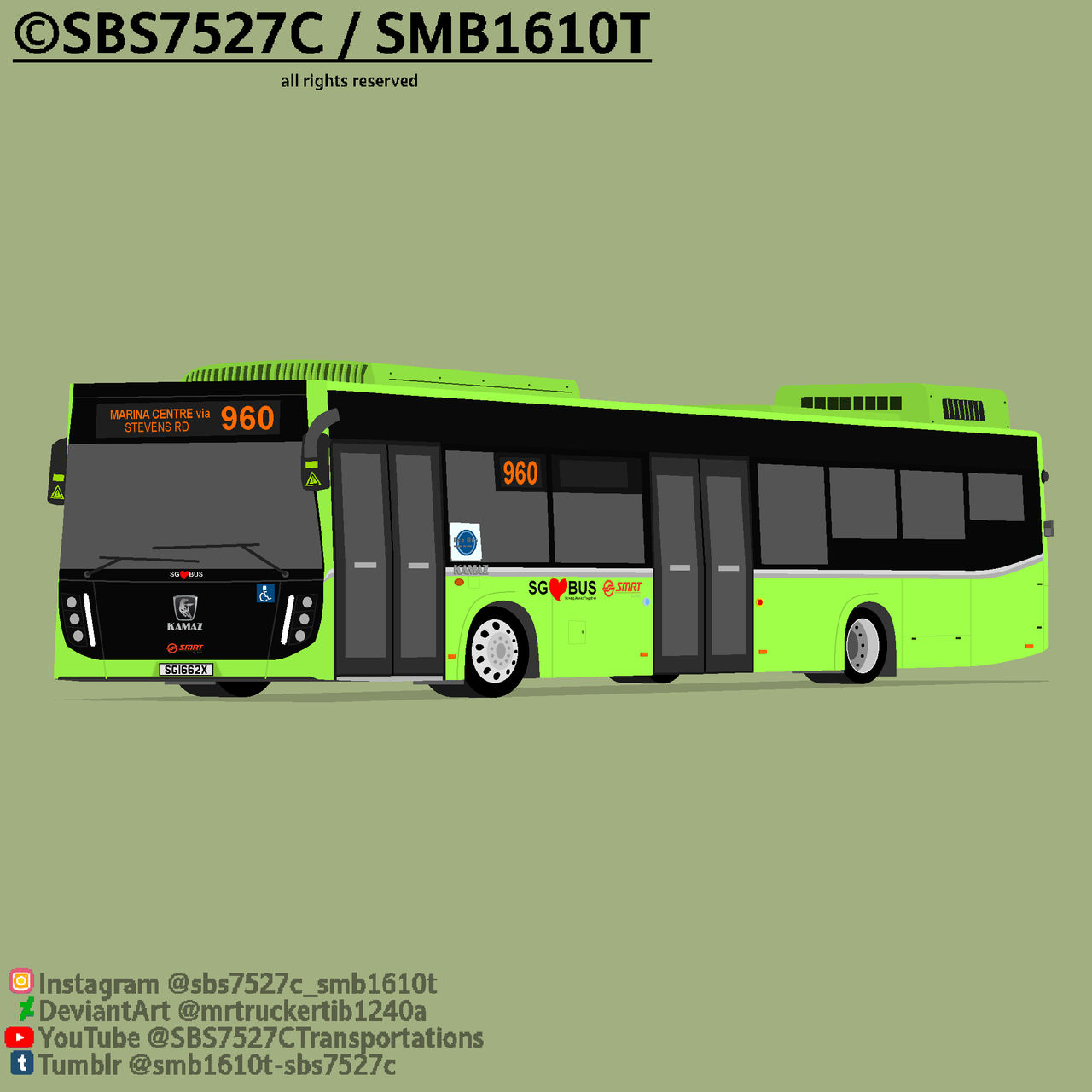 SMRT KAMAZ Nefaz 5299 Gemilang (SG1662X on 960) by mrtruckertib1240a on ...