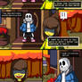 Deltarune Kris/Undertale Frisk Meets Sans