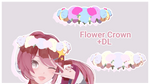[MMD] Flower Crown +DL by Macaron-P