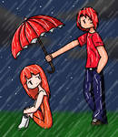 .:Under the Umbrella:. by Meruna-chan