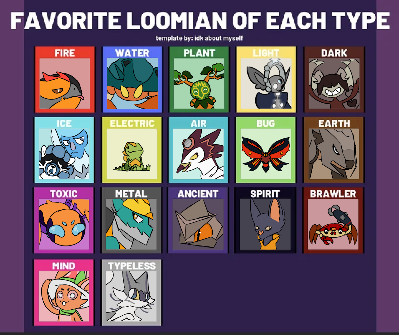 My favorite loomain for each type : r/LoomianLegacy