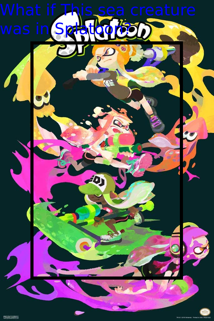 Splatoon Sea Deviantart What if this sea creature was in Splatoon? by con1011 on DeviantArt