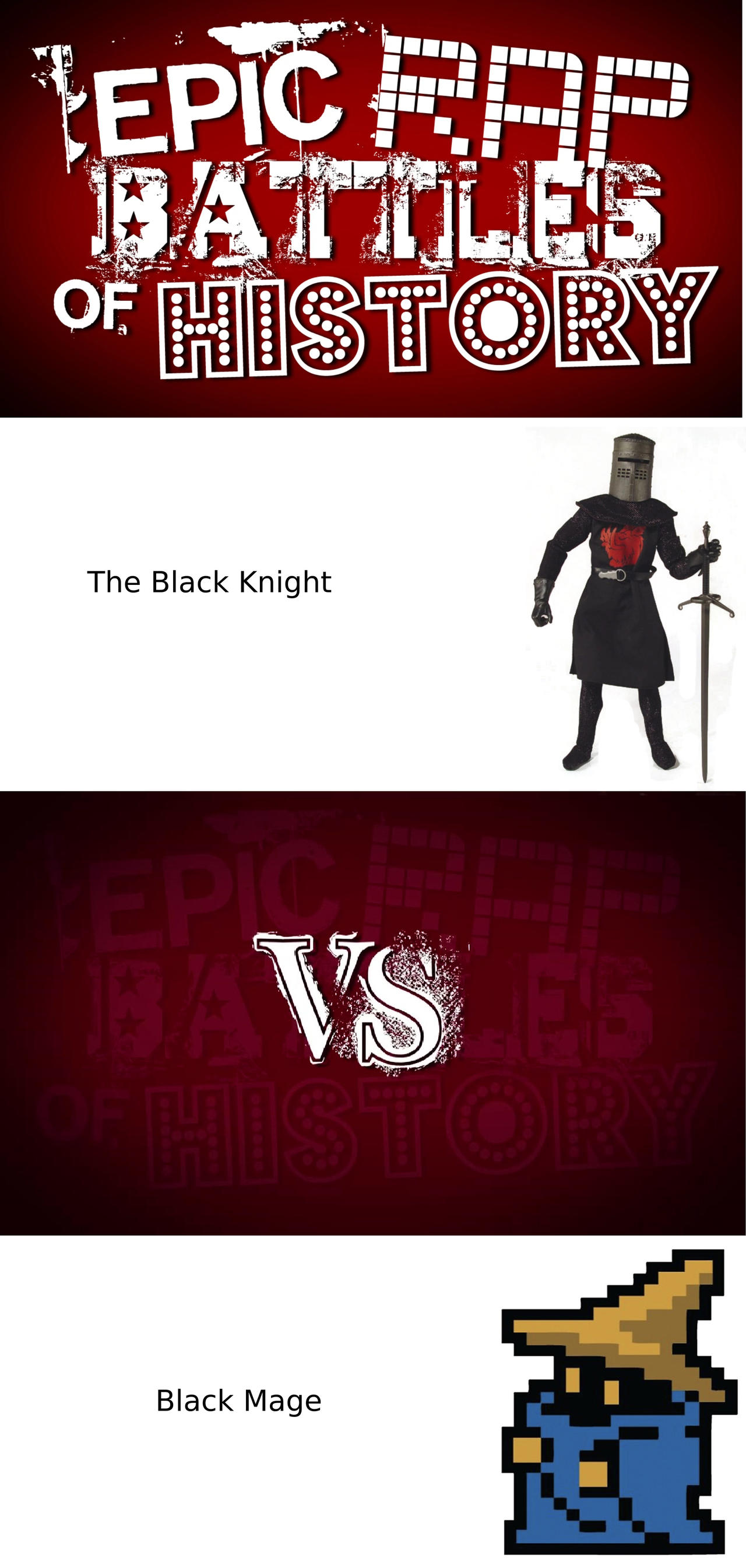 Deviantart Erb ERB The Black Knight vs Black Mage by con1011 on DeviantArt