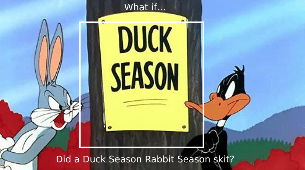 What if did a duck season rabbit season skit? by con1011 on DeviantArt