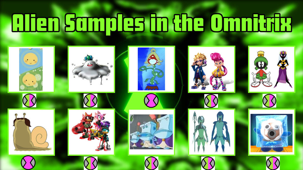 Aliens Samples in the Omnitrix 1 by con1011 on DeviantArt