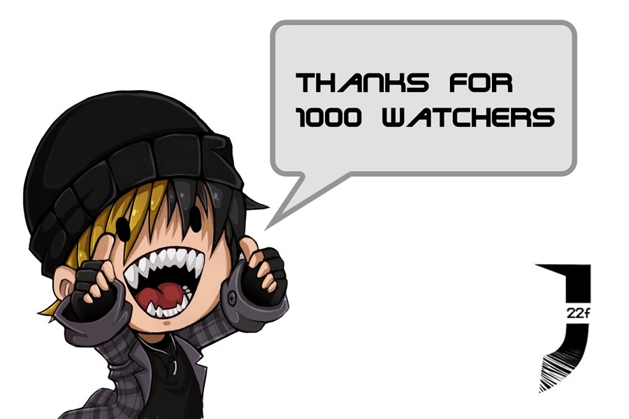 1000 watchers thanks