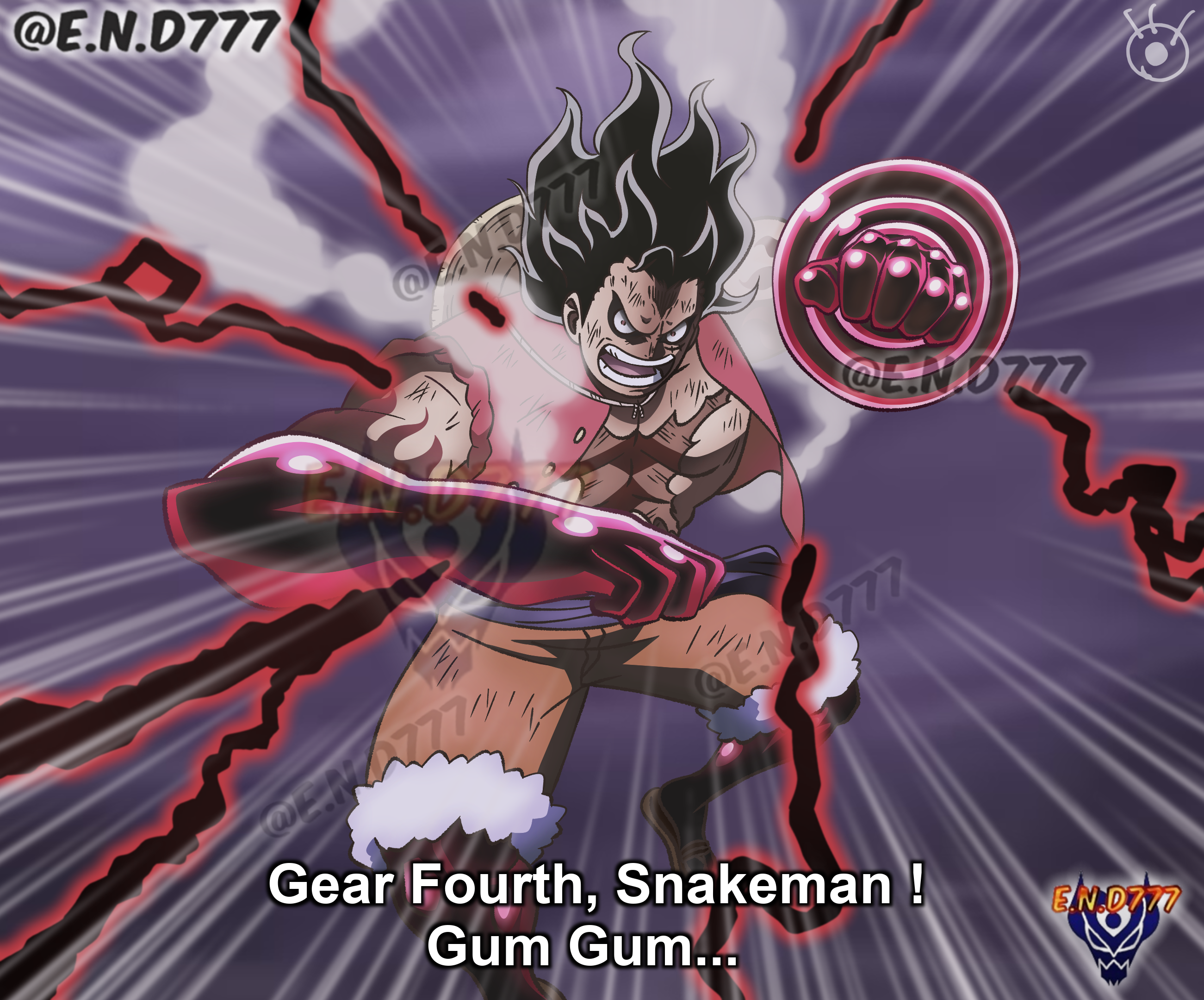 Luffy gear 4  One piece luffy, Anime, One piece manga